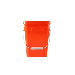 Secchi Quadrati in Plastica Prodotti in Cina, 5 Galloni, Grado Alimentare, Qualità Superiore in Bianco, Nero, Rosso, Giallo - Fusti, Secchi e Barili - Product Image 6