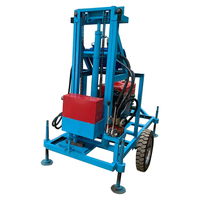Foreuse hydraulique portable de 150 m pour puits d'eau, alimentée au diesel, pour l'irrigation agricole