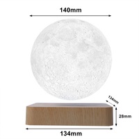 Lampes de table modernes HCNT, alimentation par prise, lampe lunaire flottante magnétique, lumière LED blanche chaude, veilleuse flottante, décoration d'intérieur