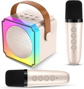 Mini Sistema <span class=keywords><strong>de</strong></span> Karaoke Profesional KTV Altavoz Portátil para Casa con Micrófonos Inalámbricos Magnéticos para Fiestas y Niños - Product Image 1