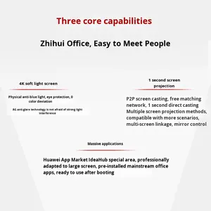 Tablette de conférence tout-en-un IdeaHub Board3 Pro 65 pouces, tableau blanc électronique interactif, écran tactile intelligent pour réunions - Product Image 2