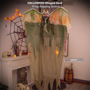 Decorazione per Parchi a Tema, Atmosfera Horror per le Feste, Demone Elettrico con Ali Svolazzanti, Angelo Luminoso, Grande Fantasma Sospeso per Halloween - Product Image 1