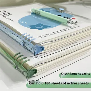 Carnet détachable à feuilles mobiles en PVC imperméable imprimé 60 feuilles B5/A5 pour la préparation aux examens et l'utilisation au collège - Product Image 2