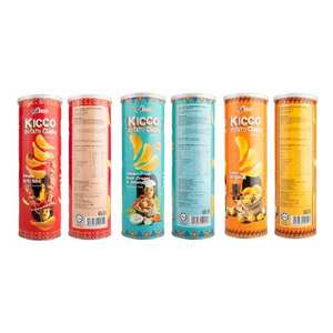 Kicco Patatas fritas Bocadillos exóticos Salty Sour Umami Sabor 100g Envase del bote - Product Image 1