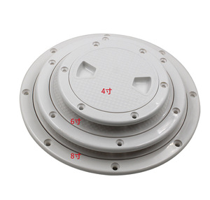 Escotilla de Inspección Redonda Antideslizante Blanca de 4, 6 y 8 Pulgadas con Tapa Desmontable para Barcos y Yates - Product Image 6