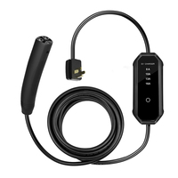 Chargeur EV portable KED 16A 32A Type 1/2 Prise NACS Entrée AC 7KW Puissance de sortie Protection IP66 Câble de 7,6 m Neuf