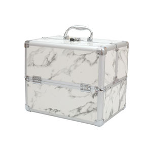 Personalizado Estilo Vintage Maquiagem Kits Profissional Alumínio Metal Vanity Nail Trolley Case com sacos cosméticos & Casos - Product Image 3