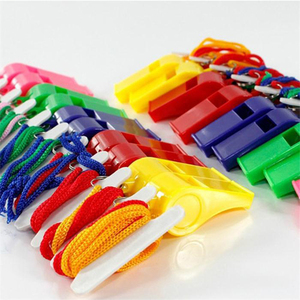 Sifflet de survie d'urgence <span class=keywords><strong>apito</strong></span> avec logo personnalisé Sifflet coloré en plastique bon marché en gros jouet emballé en vrac - Product Image 3