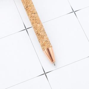 Rose Gold Twist Metal Ballpoint <b>Pen</b> With Natural Cork Grip Eco Friendly Sustainable Executive <b>Pen</b> Custom Logo - Product Image 4