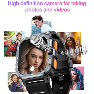 Reloj Inteligente Android 4G con Tarjeta SIM, GPS, WiFi, Pantalla IPS, Respuesta de Llamadas, IP67, Gel de Sílice, Monitor de Actividad Física, Monitor de Sueño, Unisex, Moderno - Product Image 3