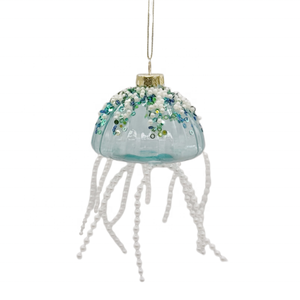 Ornamento Natalizio Unico a Forma di Medusa in Vetro, Sfera di Vetro Incantevole con Medusa per Albero di Natale - Product Image 4