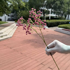 Bouquet de fleurs artificielles en plastique pour la décoration de maison et de mariage - Product Image 2