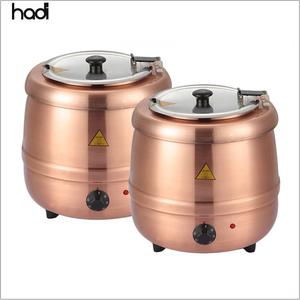 <span class=keywords><strong>Soupière</strong></span> électrique hydraulique commerciale <span class=keywords><strong>en</strong></span> acier inoxydable 304 de haute qualité, 220V, station de maintien au chaud de soupe pour hôtel avec couvercle <span class=keywords><strong>en</strong></span> <span class=keywords><strong>verre</strong></span> - Product Image 5
