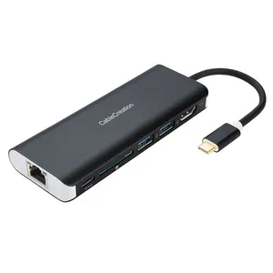 Cablecreation Type-C USB 3,0 Ethernet HDMI SD карты USB C женский USB-C концентраторы