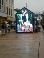 Écran LED transparent d'intérieur P3.9-7.8, affichage de fenêtre ultra-fin couleur HD, luminosité élevée 4200 cd pour vitrine de centre commercial