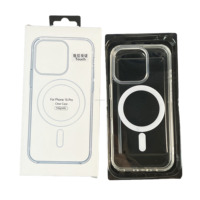 Coque magnétique transparente pour iPhone 17 Pro Max 16 Plus 15 14 13 12 11 Pro Coque de luxe transparente pour iPhone antichoc