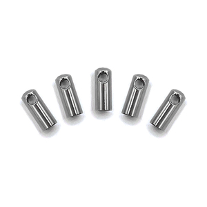 Terminales <span class=keywords><strong>de</strong></span> Tubo <span class=keywords><strong>de</strong></span> <span class=keywords><strong>Acero</strong></span> <span class=keywords><strong>Inoxidable</strong></span> Surtidos, Conectores <span class=keywords><strong>de</strong></span> Columna Antioxidantes, Tapas para Cordones <span class=keywords><strong>de</strong></span> Cuero, Cuentas para Fabricación <span class=keywords><strong>de</strong></span> Joyería DIY - Product Image 3