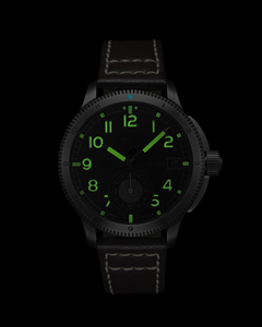 <span class=keywords><strong>Montre</strong></span>-<span class=keywords><strong>bracelet</strong></span> vintage pour homme, style pilote, à quartz, avec petit cadran secondaire, <span class=keywords><strong>bracelet</strong></span> en <span class=keywords><strong>cuir</strong></span> <span class=keywords><strong>marron</strong></span> de 20 mm, lumineuse - Product Image 6