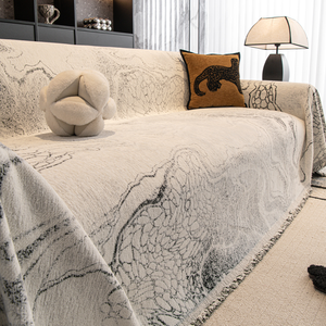 Housse de <span class=keywords><strong>canapé</strong></span> en chenille de luxe, moderne, couleur unie, épaissie, jacquard, protection de meubles pour <span class=keywords><strong>canapé</strong></span> sectionnel - Product Image 2