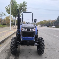 50 PS 4WD Mini-Traktor mit ROPS-Überrollschutzrahmen, Kompaktes Design für Kleinbauernhöfe, Rasen- und Gartenpflege