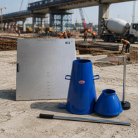 Kit portable d'essai de compactage du béton avec plaque d'extension en acier inoxydable pour tests sur site