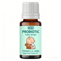 Complément Probiotique Personnalisé pour Enfants : Gouttes de Vitamine D pour Bébés, Soutien Immunitaire et Digestif pour la Santé Intestinale des Bébés, Nourrissons et Enfants