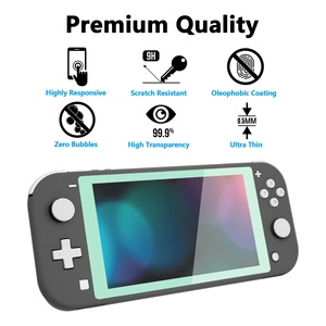 Extremerate Autres accessoires de jeu, protection d'écran en verre trempé transparent, film protecteur d'écran pour Switch Nintendo Lite - Product Image 3
