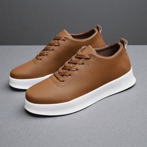 Zapatos Planos de Skate para Hombre, Blancos, Estilo Casual, Ligeros, Básicos, para Uso Diario, Calzado Deportivo Plano - Product Image 5