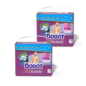 Pañales Desechables <span class=keywords><strong>DODOT</strong></span> Super Grandes de Algodón con Cinta Mágica, Protección Anti-Fugas, Superficie Seca, Absorción de 400-600 ml, Absorbencia 30 - Product Image 3