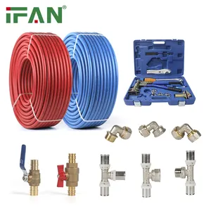 IFAN All Size PEX Pipe FItting Customized Reducing Coupling PEX AL PEX Brass Press Fitting