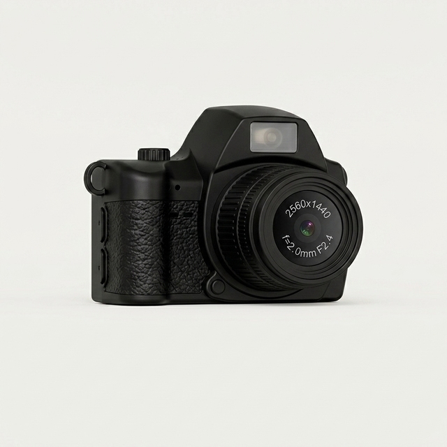 2K HD Mini Digital Camera 1.47 Inch IPS Screen Night Vision Vlog Recorder for Kids and Students As a Creative Gift