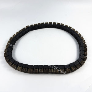 Brosse <span class=keywords><strong>à</strong></span> chaîne en poils de porc résistante aux hautes températures pour machines textiles, pour le cardage et le nettoyage du coton - Product Image 3