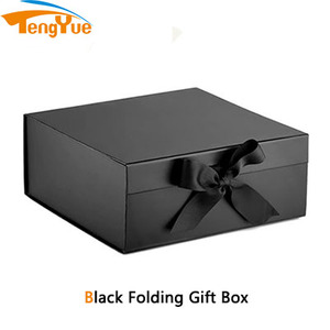 Custom Printing Black Pink Elegant Gift Wrapping <b>Box</b> <b>Mothers</b> <b>Day</b> Magnetic Gift Packaging <b>Box</b> With Ribbon for Valentine'S <b>Day</b> - Product Image 2