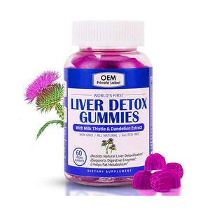 Gomitas Detox para el Hígado OEM, Suplemento Probiótico para la Salud Digestiva, Gomitas de Fibra Orgánica, Gomitas de Cardo Mariano para Adultos - Product Image 1