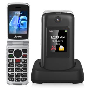 Telefono <span class=keywords><strong>Cellulare</strong></span> Flip con Schermo da 2,8 Pollici per Anziani, 4G LTE, Facile da Usare, OEM ODM con Lingue Multiple: Italiano, Spagnolo, Tedesco, Francese - Product Image 1