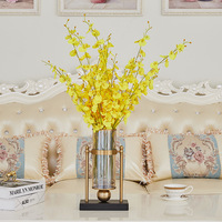 Vase à fleurs en verre européen moderne de luxe pour la décoration de la maison