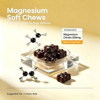 SWOOT Gummies au magnésium personnalisées pour adultes, complément alimentaire végétalien sans gluten, saveur fruitée, à croquer facilement, soutien nutritionnel quotidien
