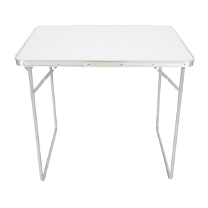 Table pliante en aluminium carrée, design moderne minimaliste style ferme/entrepôt, légère et portable pour l'extérieur - Product Image 1