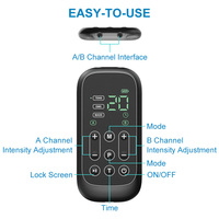 Appareil de massage TENS à double canal en gros, appareil EMS, 36 modes, rechargeable, soulagement de la douleur, stimulateur musculaire EMS, récupération
