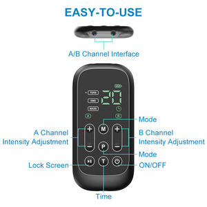 Dispositivo de Masaje TENS de Doble Canal al por Mayor, Dispositivo EMS con 36 Modos, Máquina Recargable para el Alivio del Dolor, Estimulador Muscular EMS para la Recuperación - Product Image 4