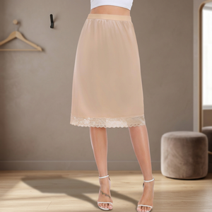 TAOP&ZA Primavera 2026, Nueva Falda Midi de Estilo Europeo y Americano Vintage, con Cintura Alta y Adorno de Encaje Satinado, Modelo 2918 - Product Image 3