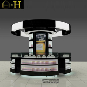 Hopping Mall Popup En Bois Blanc Rose Belle Jeunesse Fille Maquillage Cosmétiques <span class=keywords><strong>Kiosque</strong></span> Cosmétique Affichage - Product Image 5