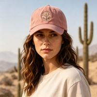 Casquette de baseball en coton doux OEM ODM avec logo brodé, visière incurvée, sangle réglable, 6 panneaux, mode décontractée, unisexe