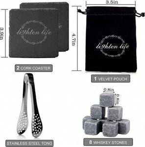 Ensemble de verres à whisky promotionnels design |   Commande minimum faible avec impression personnalisée |   Articles de bar économiques pour les cadeaux promotionnels - Product Image 4