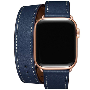 <span class=keywords><strong>Precio</strong></span> de fábrica Bandas de cuero de reloj genuino fino de doble envoltura <span class=keywords><strong>IWatch</strong></span> SE & <span class=keywords><strong>IWatch</strong></span> Series 7/<span class=keywords><strong>6</strong></span>/5/4/3/2/1 Correas de reloj - Product Image 6