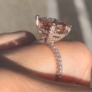 Anello Quadrato Grande da Donna, Elegante e di Lusso, Accessorio per Feste e Matrimoni, Idea Regalo - Product Image 2