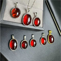 Bijoux de luxe, produit spirituel, cadeau de mariage, autres artisanats en cristal, cristal de grenat, pendentif en argent 925 pour femmes