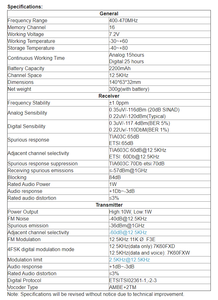 Cho tyt MD-680 <span class=keywords><strong>DMR</strong></span> chuyên nghiệp 10Watt kỹ thuật số Walkie Talkie ban nhạc duy nhất UHF 400-470MHz 10km phạm vi nghiệp dư cho đài phát thanh - Product Image 3