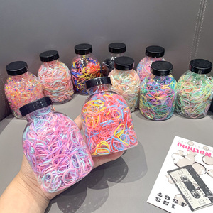 Fasce per capelli in gomma Color caramella per bambini fasce elastiche per capelli <span class=keywords><strong>accessori</strong></span> per 1000 pz/scatola - Product Image 1