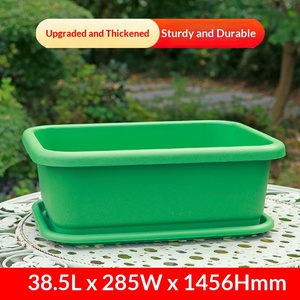 Pot de fleurs en résine de style pastoral HUFU pour légumes et fraises, grande taille, résistant au soleil - Product Image 6